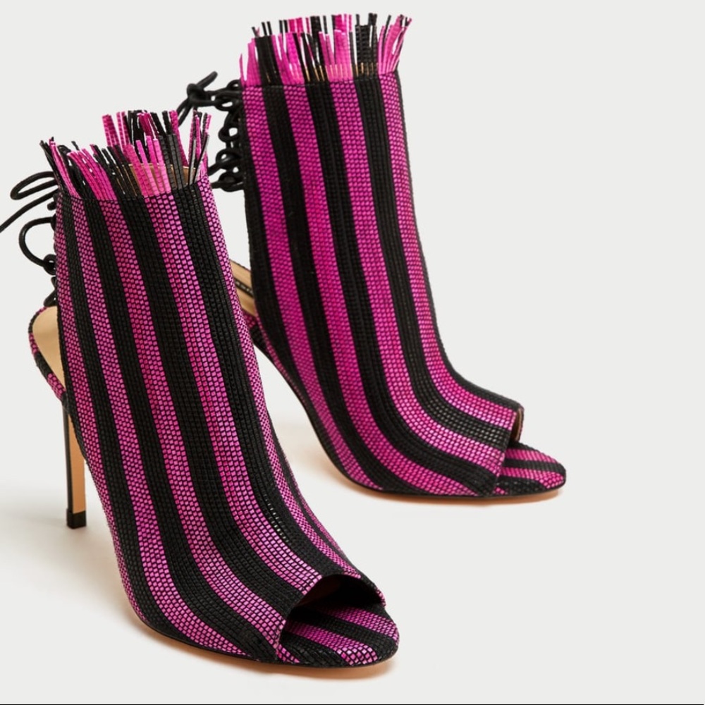 Zara mesh High Heels size 11